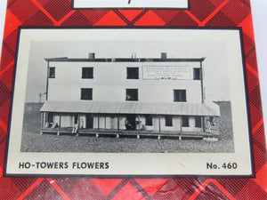 HO Scale Campbell 460 Towers Flowers Building Craftsman Kit
