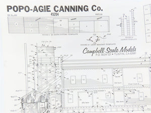 HO Scale Campbell 452 Popo-Agie Canning Co. Building Craftsman Kit