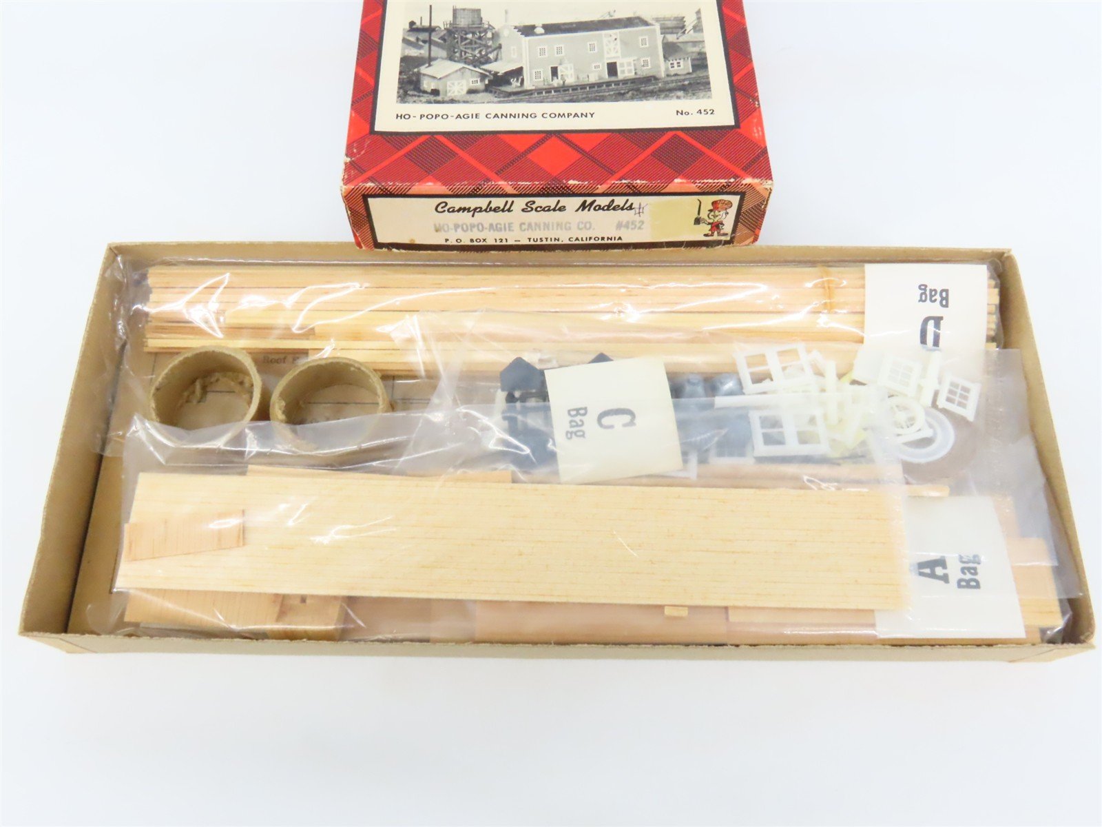 HO Scale Campbell 452 Popo-Agie Canning Co. Building Craftsman Kit