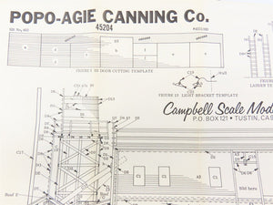 HO Scale Campbell 452 Popo-Agie Canning Co. Building Craftsman Kit
