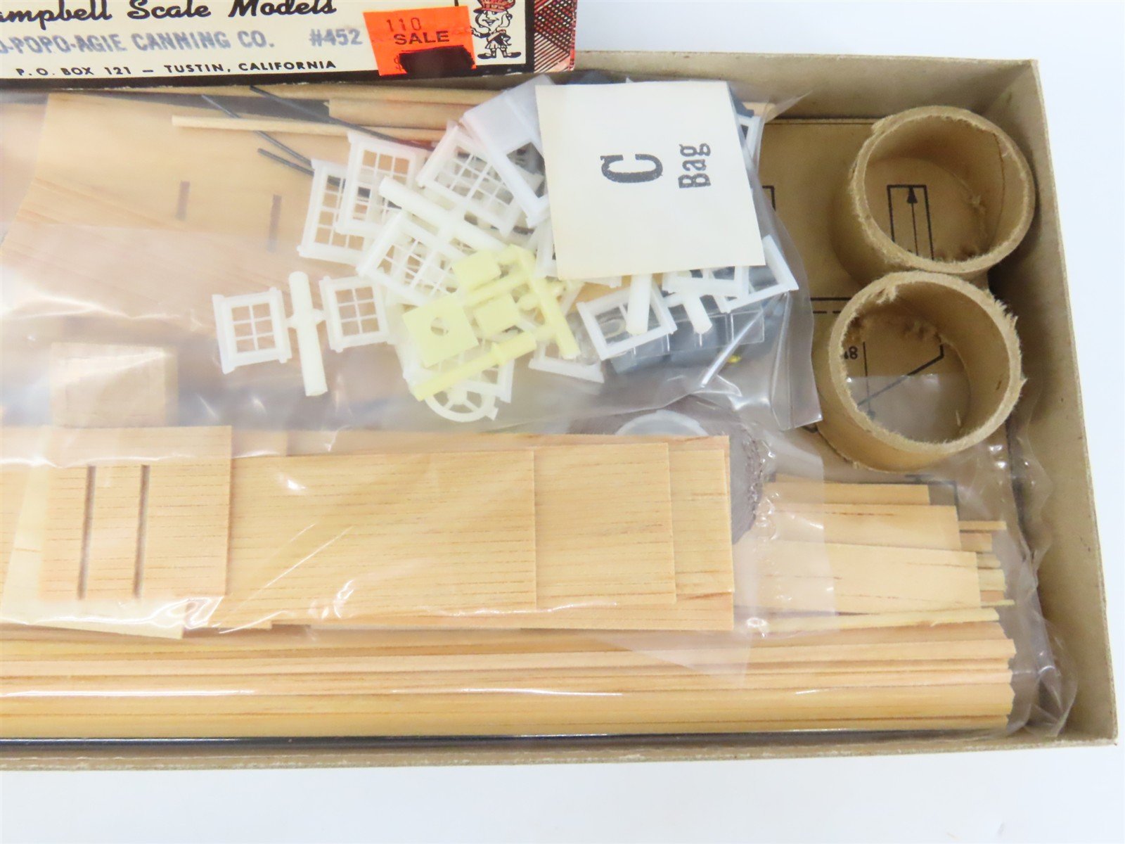 HO Scale Campbell 452 Popo-Agie Canning Co. Building Craftsman Kit
