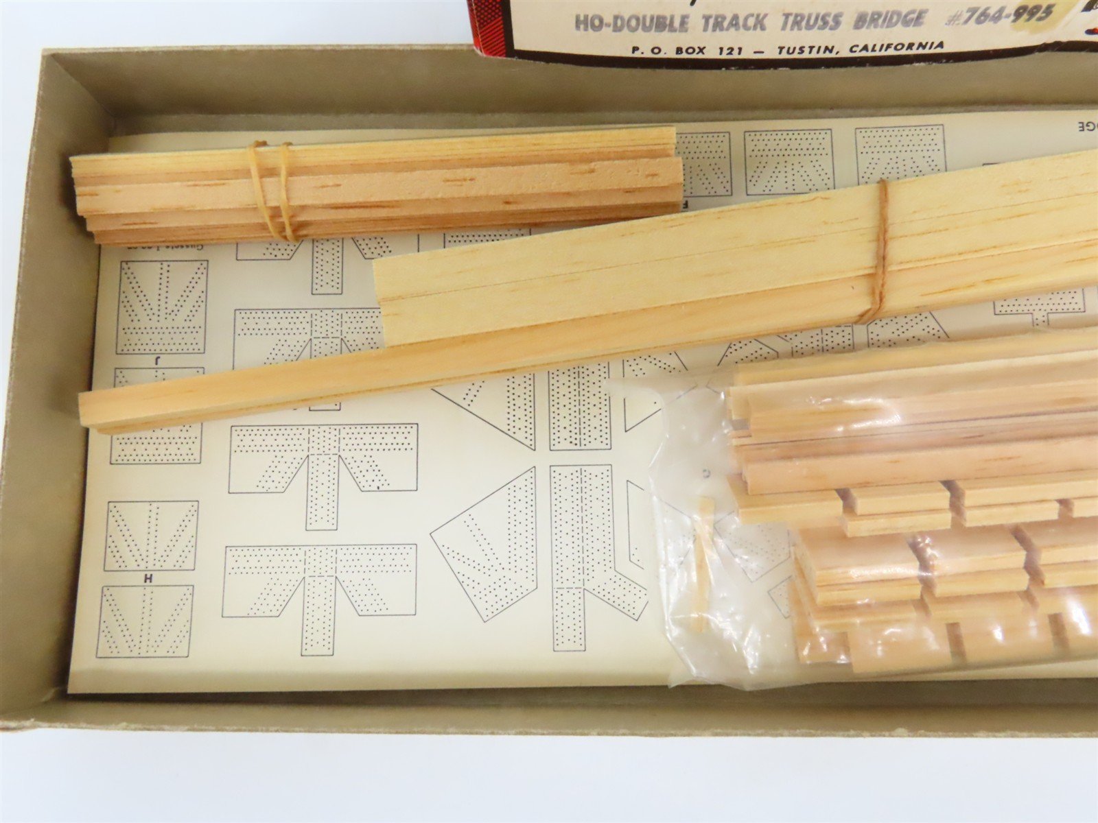 HO Scale Campbell 764-995 Double Track Truss Bridge Craftsman Kit