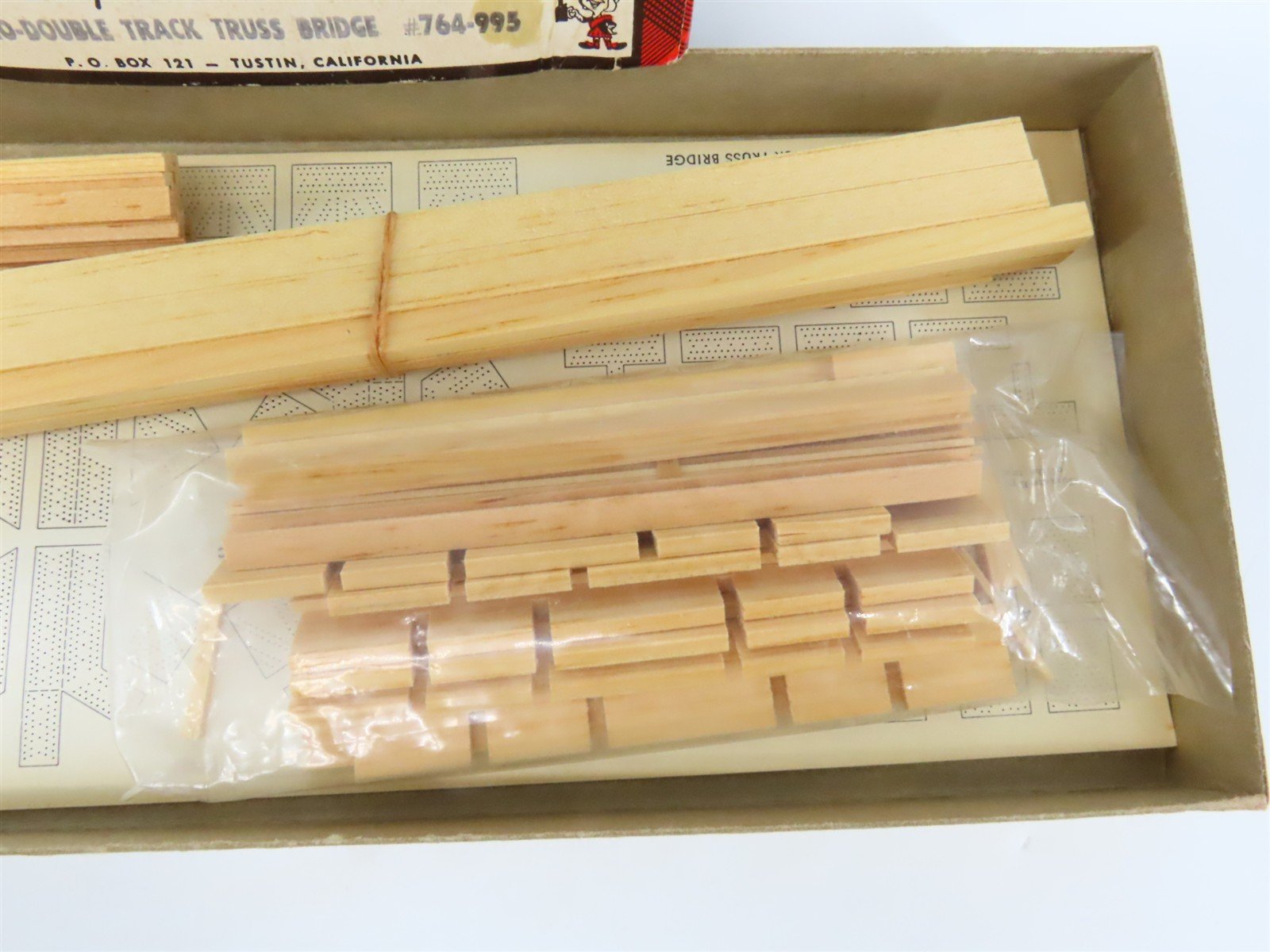 HO Scale Campbell 764-995 Double Track Truss Bridge Craftsman Kit