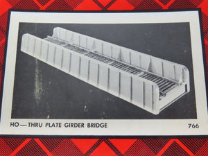 HO Scale Campbell 766-595 Thru-Plate Girder Bridge Building Craftsman Kit