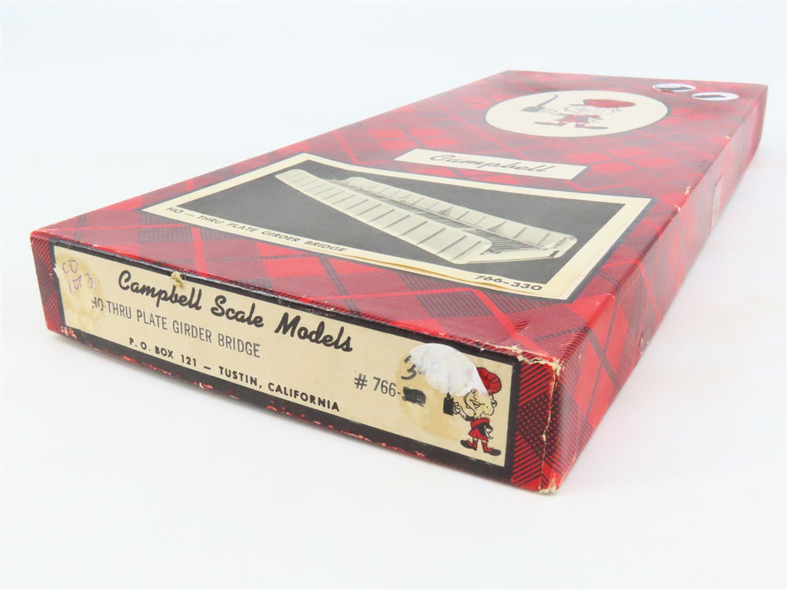 HO Scale Campbell 766 Thru-Plate Girder Bridge Building Craftsman Kit