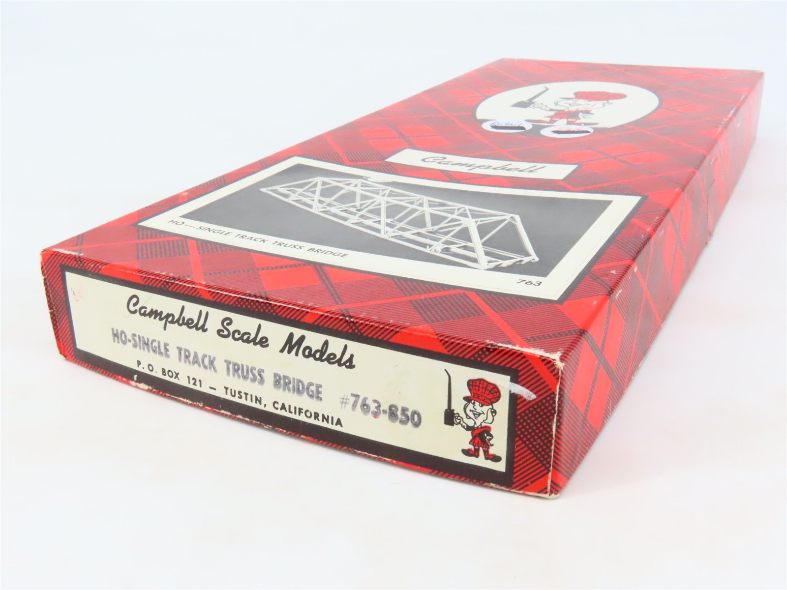 HO Scale Campbell 763-850 Single Track Truss Bridge Building Craftsman Kit