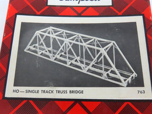 HO Scale Campbell 763-675 Single Track Truss Bridge Building Craftsman Kit
