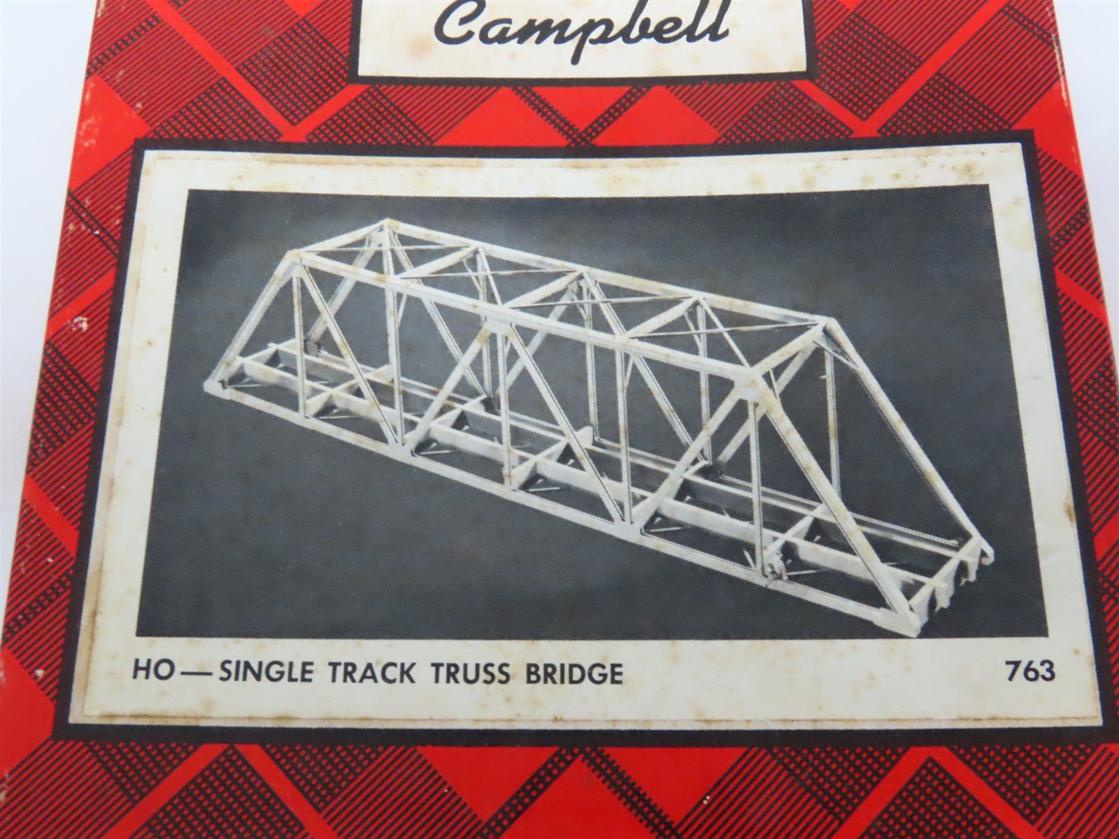 HO Scale Campbell 763 Single Track Truss Bridge Building Craftsman Kit