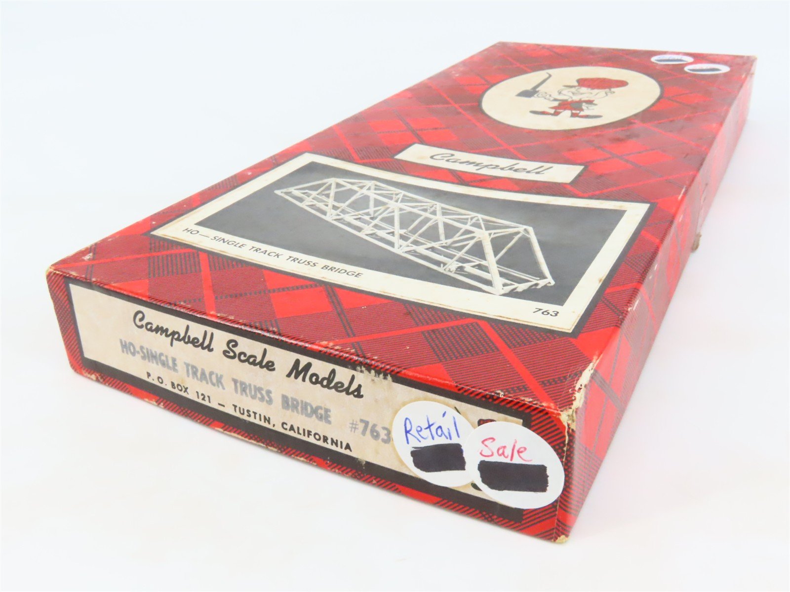 HO Scale Campbell 763 Single Track Truss Bridge Building Craftsman Kit