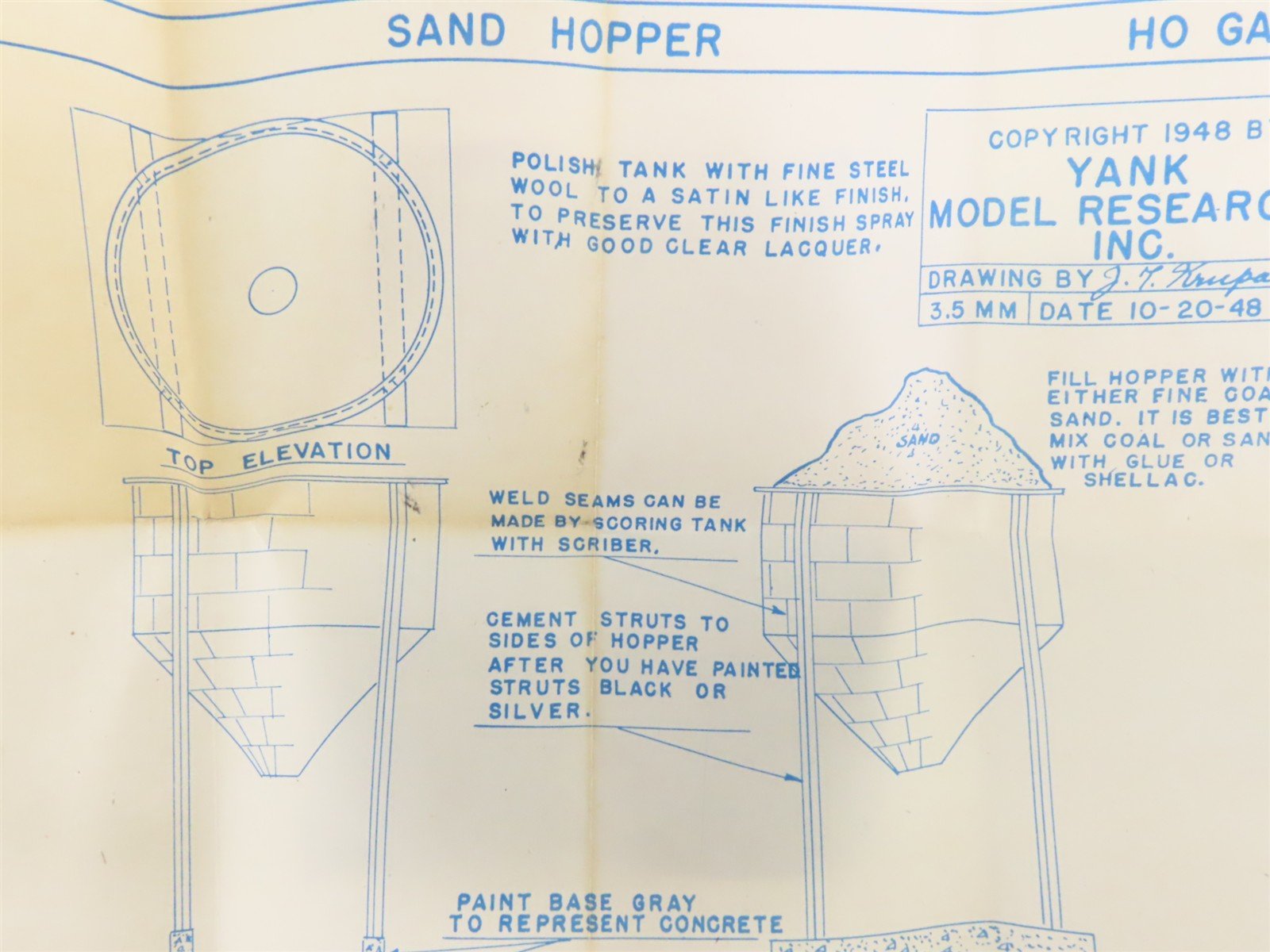 HO Scale Yank 108 Sand Hopper Building Craftsman Kit