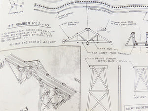 HO Scale Railway Engineering REA-10 King Truss Bridge Building Craftsman Kit