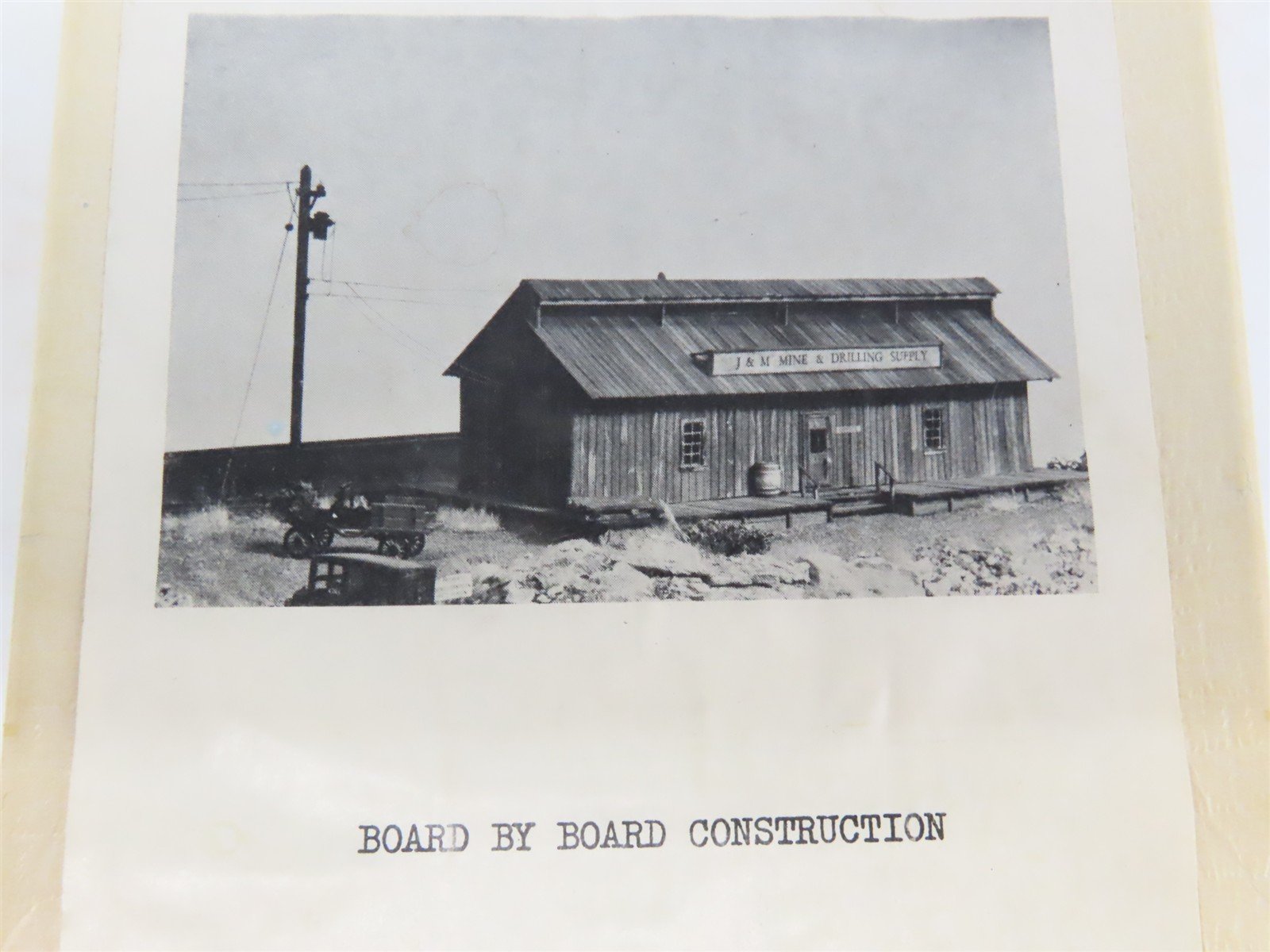 HO K&L House of Wood HO-10 J&M Mine & Drilling Supply Building Craftsman Kit