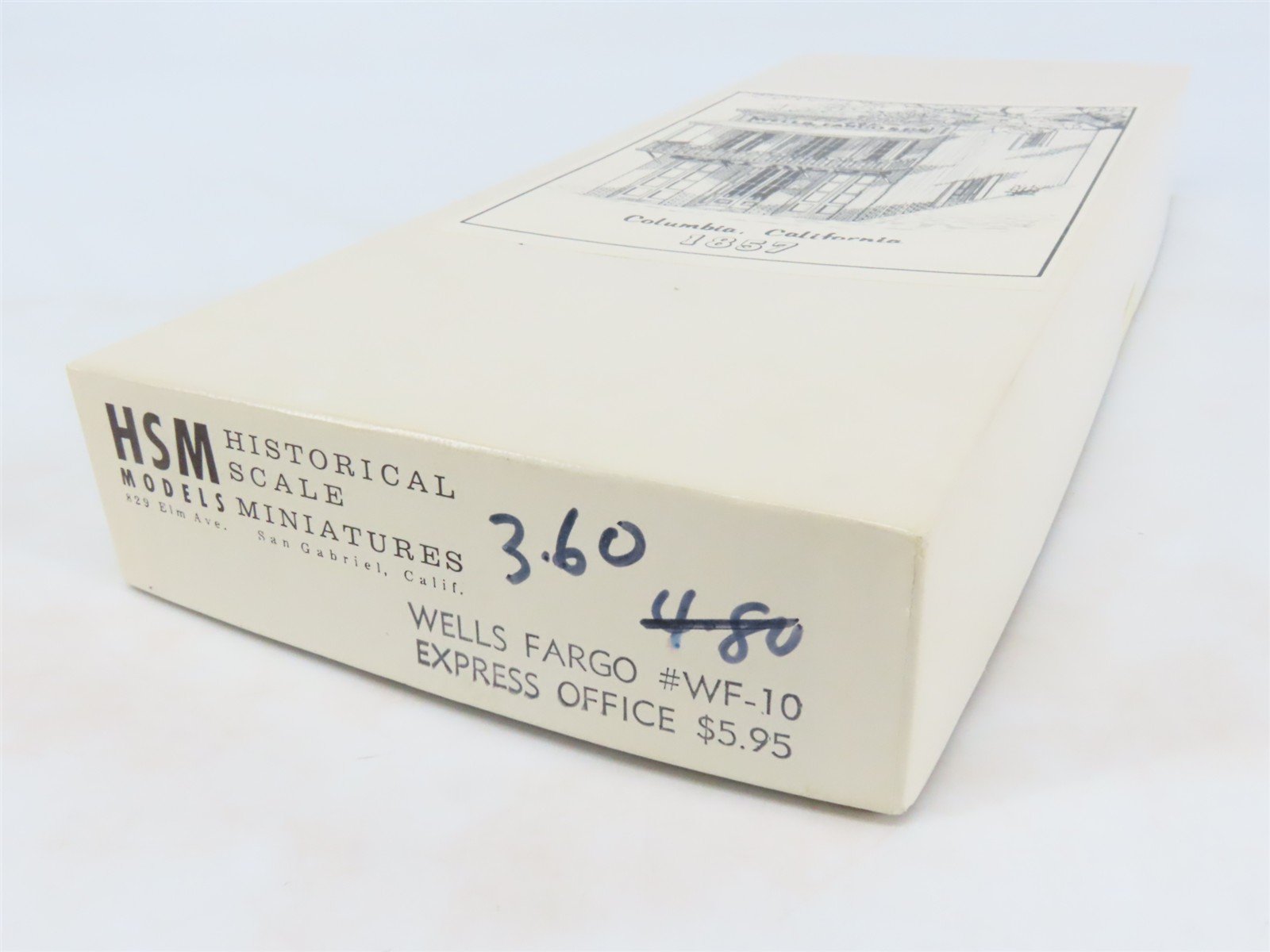 HO Scale HSM Models WF-10 Wells Fargo Express Office Building Craftsman Kit