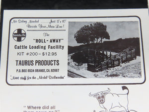 HO Scale Taurus Products 200 Roll-Away Cattle Loading Building Craftsman Kit