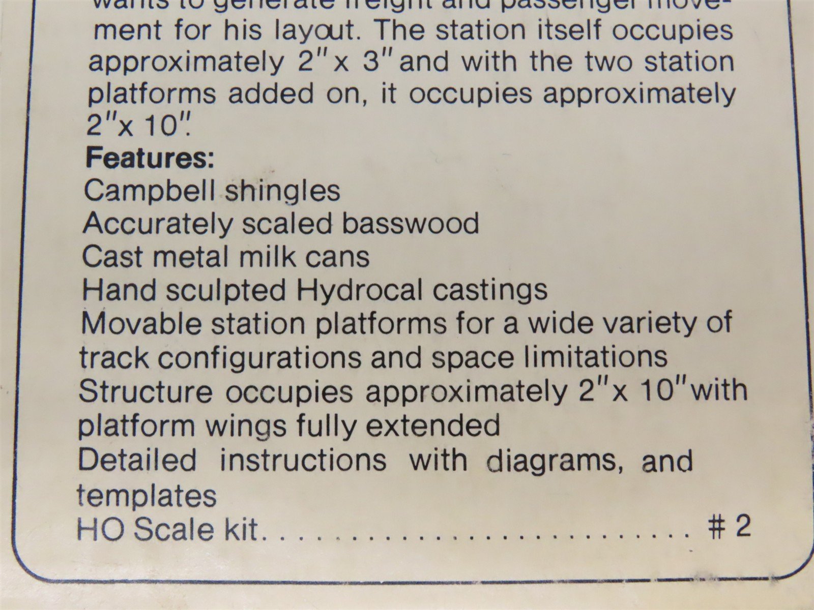 HO White Ground 2 MA&PA RR Notch Cliff Passenger Shelter Building Craftsman Kit