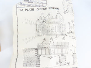 HO Scale Paige Enterprises 1005 Plate Girder Bridge Building Craftsman Kit
