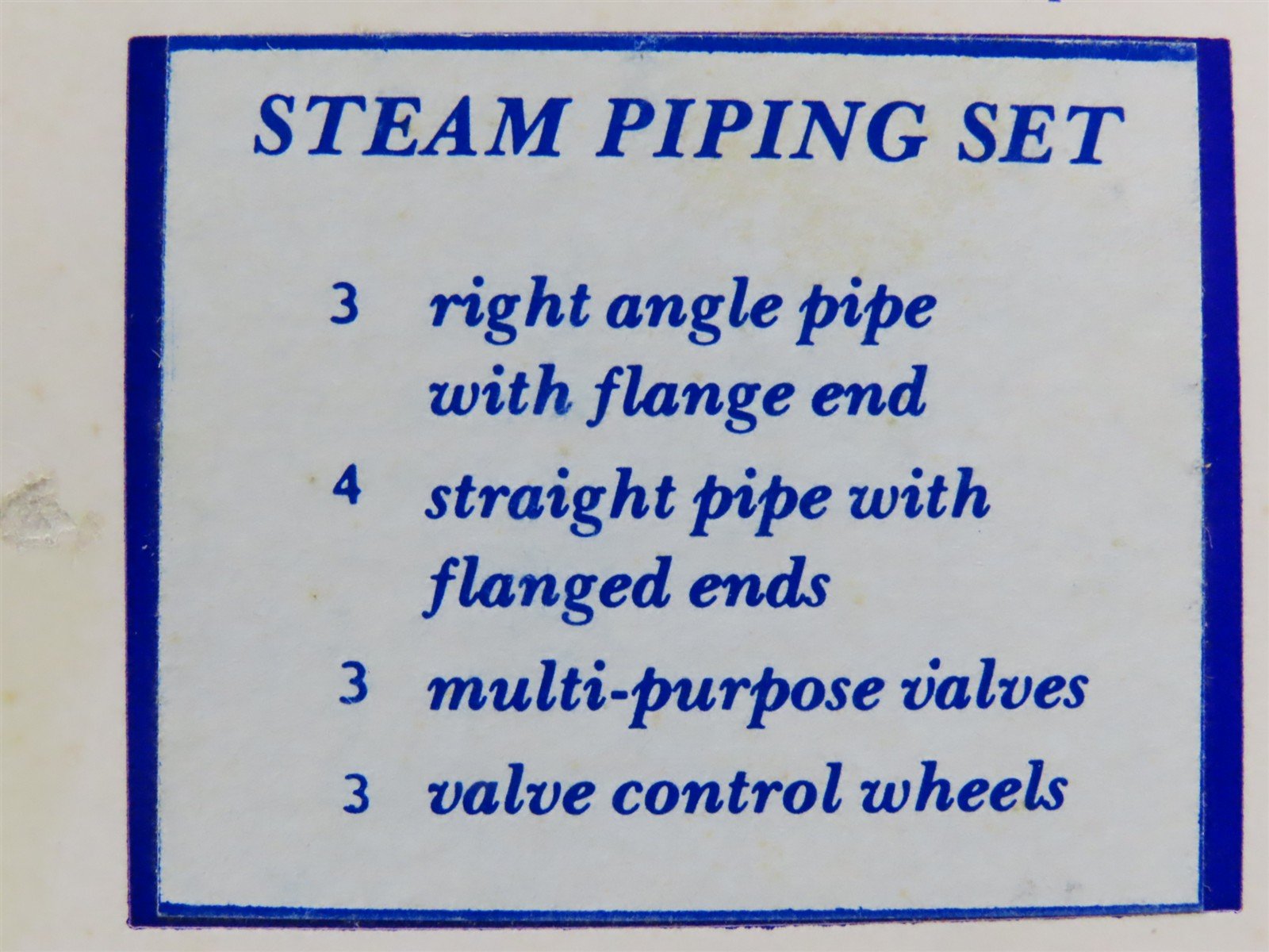 HO Scale Miniature Machine Works 502 Steam Piping Set Kit