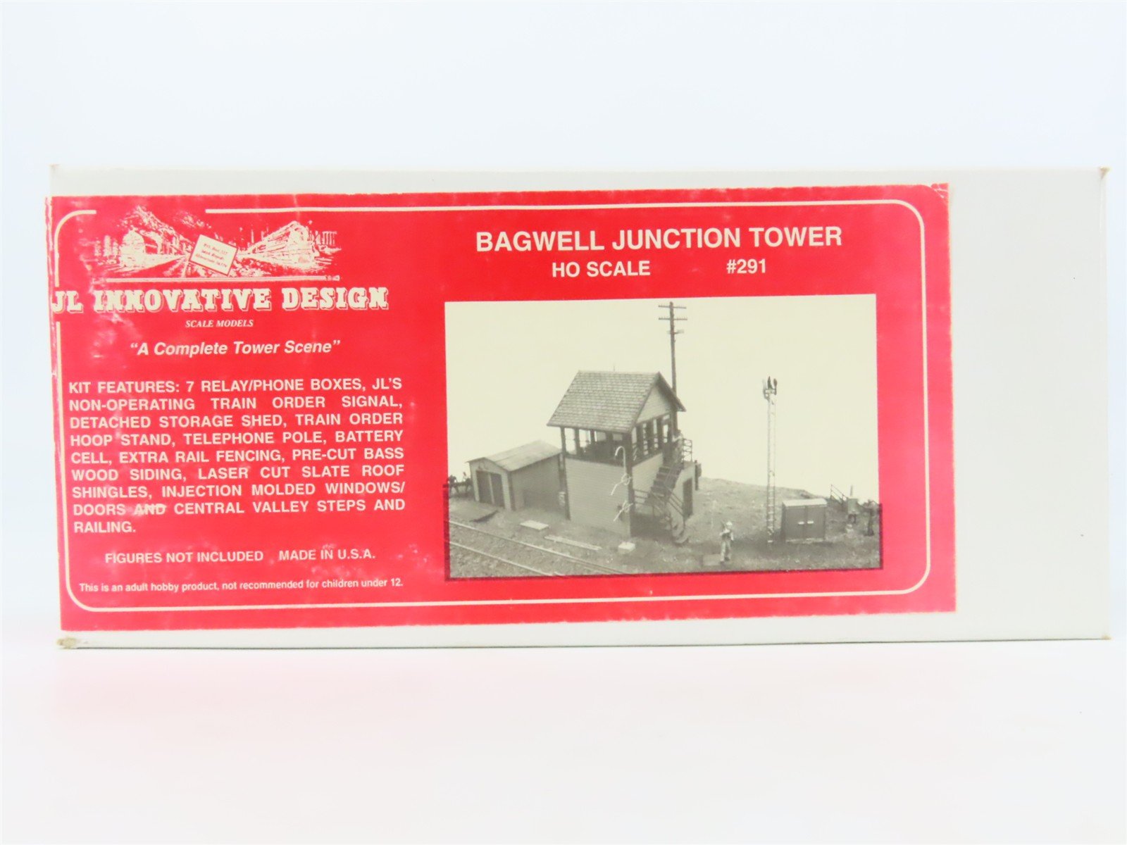 HO Scale JL Innovative Design 291 Bagwell Junction Tower Building Craftsman Kit