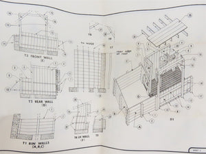 HO/HOn3 Scale Sequoia 4011 Sandhouse & Bucket Crane Building Craftsman Kit