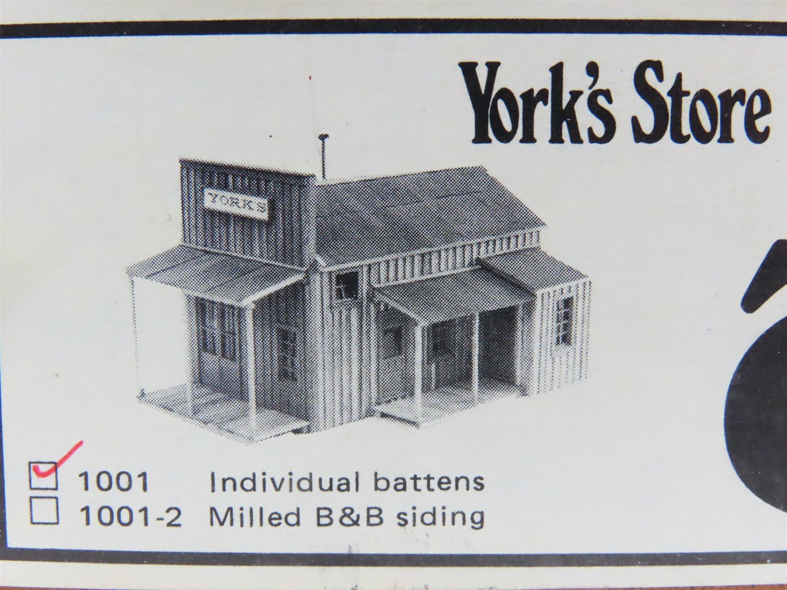 HO Scale The Structure Company 1001 York's Store Building Craftsman Kit