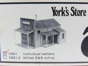 HO Scale The Structure Company 1001 York's Store Building Craftsman Kit