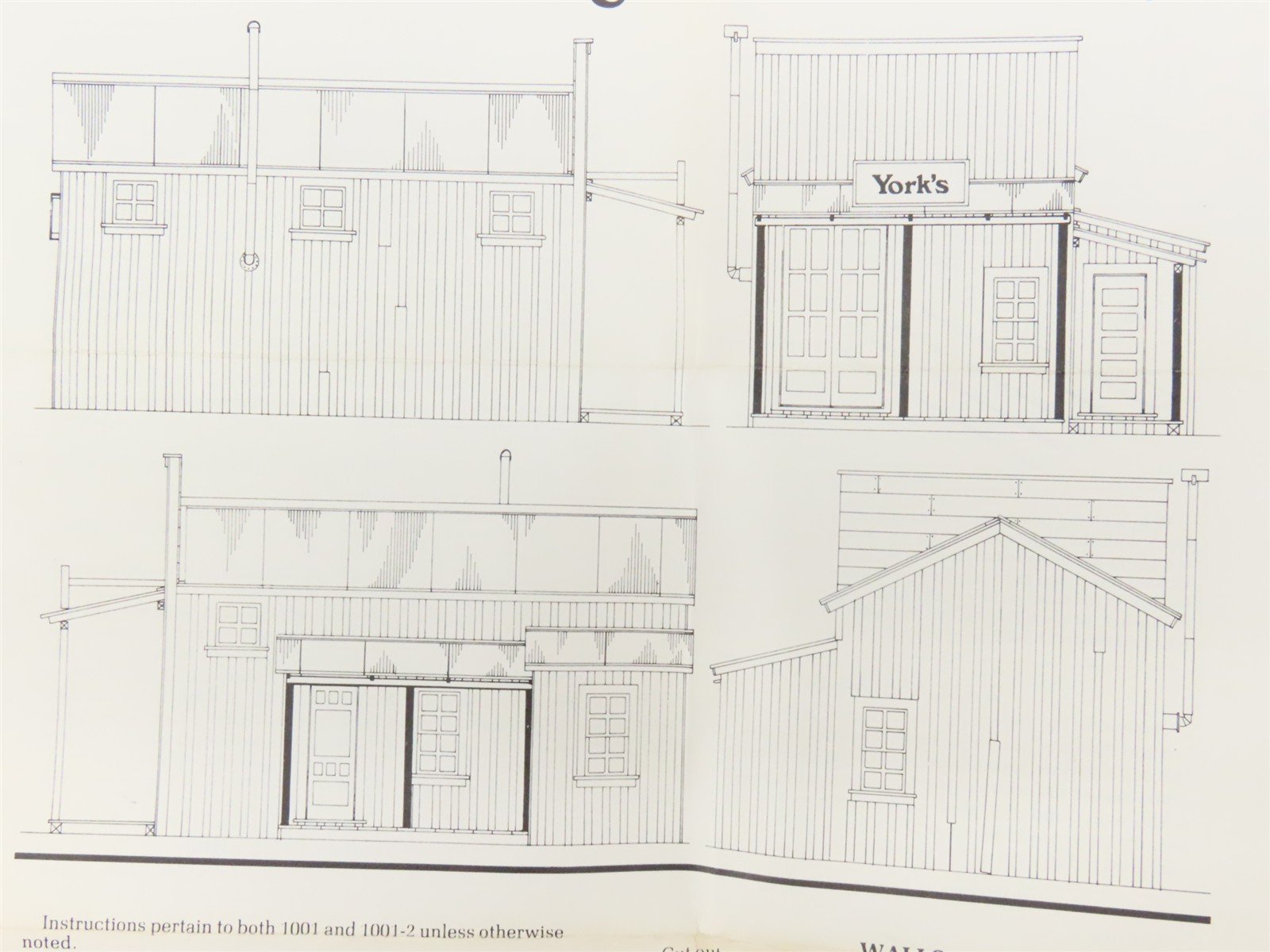 HO Scale The Structure Company 1001 York's Store Building Craftsman Kit