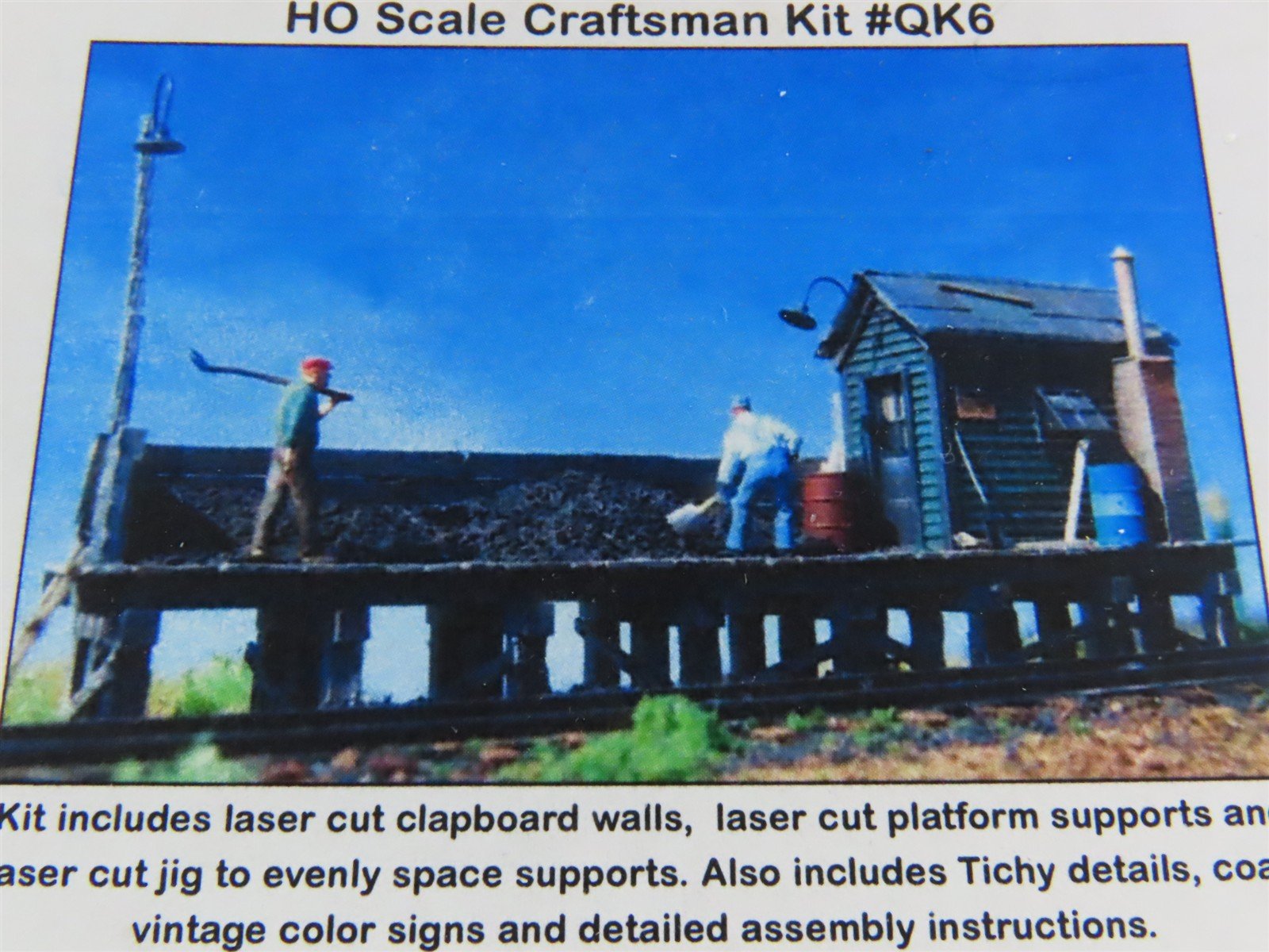 HO Scale FOS Scale Ltd #QK6 Brewer's Coaling Platform Building Craftsman Kit