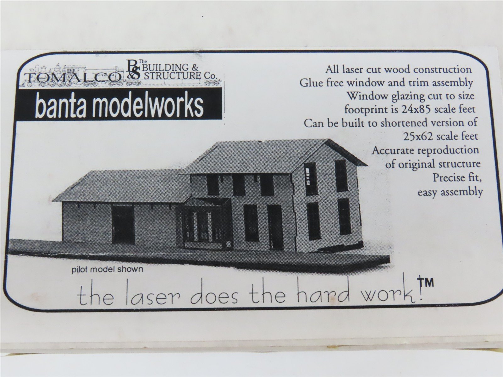 HO Scale Tomalco 2083 SOO Line Standard #2 Depot Building Craftsman Kit