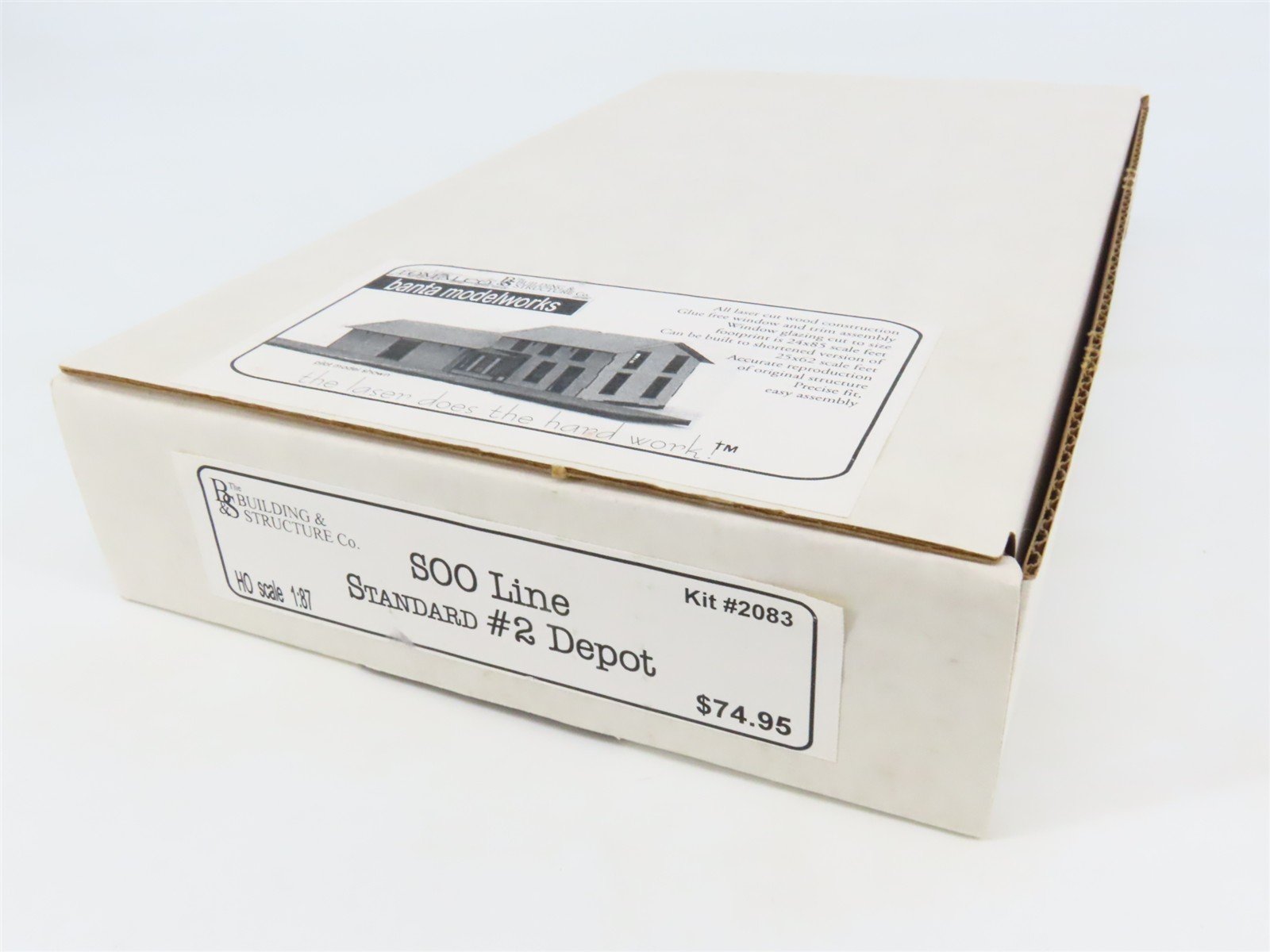 HO Scale Tomalco 2083 SOO Line Standard #2 Depot Building Craftsman Kit