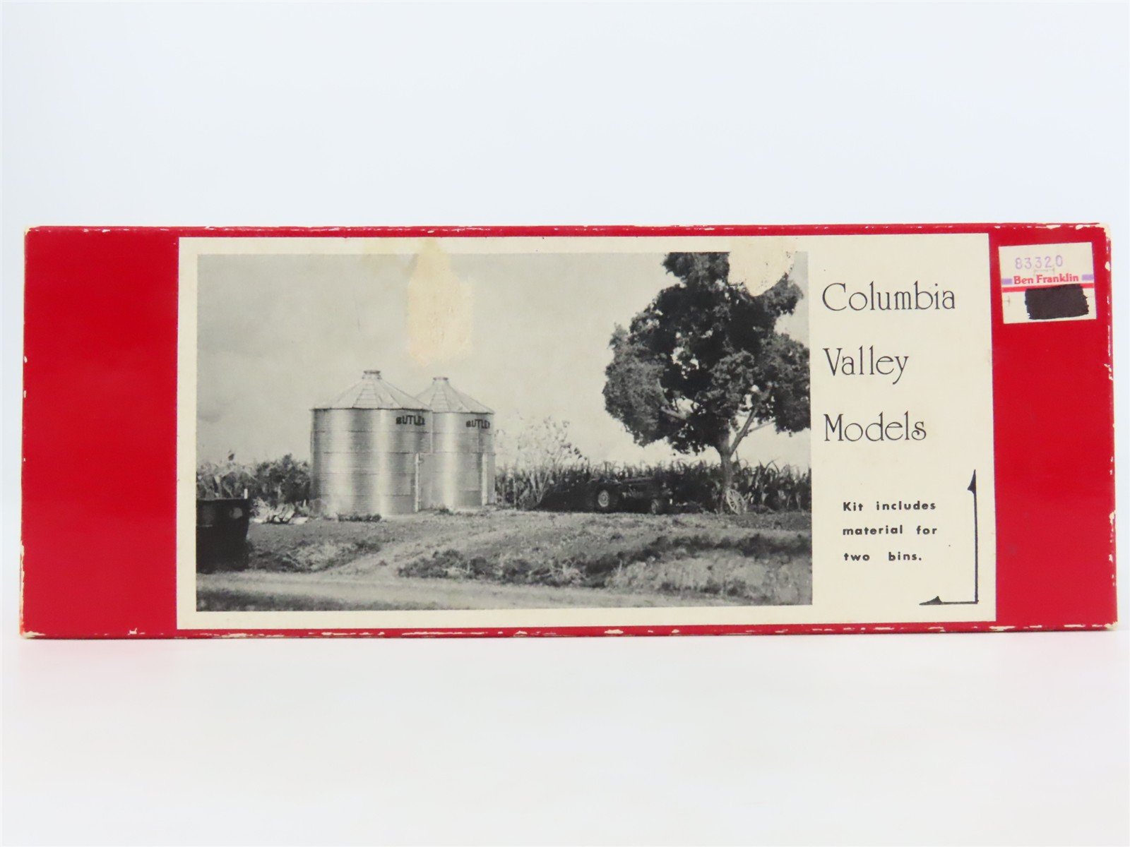 HO Scale Columbia Valley 8704 Grain Bins 2-Pack Building Craftsman Kit