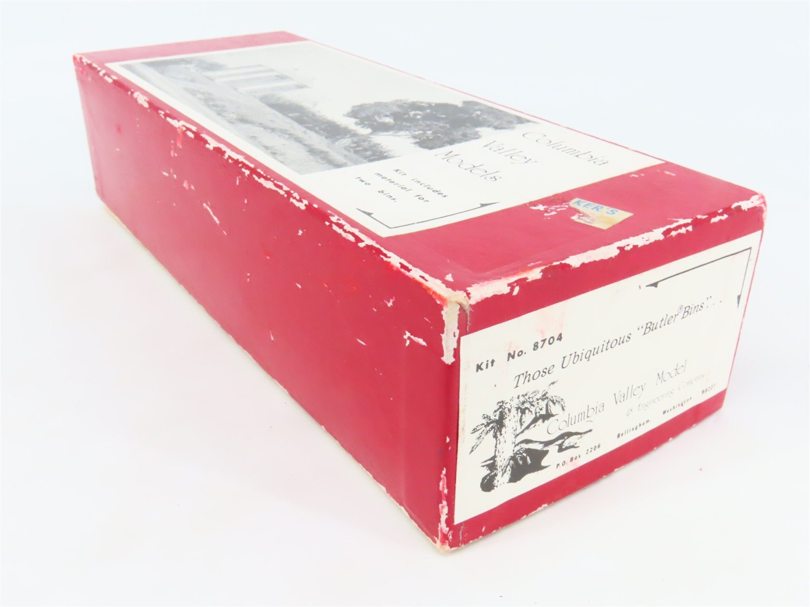 HO Scale Columbia Valley 8704 Grain Bins 2-Pack Building Craftsman Kit