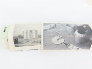 HO Scale Columbia Valley 8704 Grain Bins 2-Pack Building Craftsman Kit