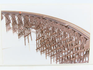 HO Scale JV models 2016 Curved Trestle Bridge Building Craftsman Kit
