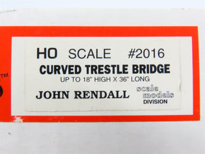 HO Scale JV models 2016 Curved Trestle Bridge Building Craftsman Kit
