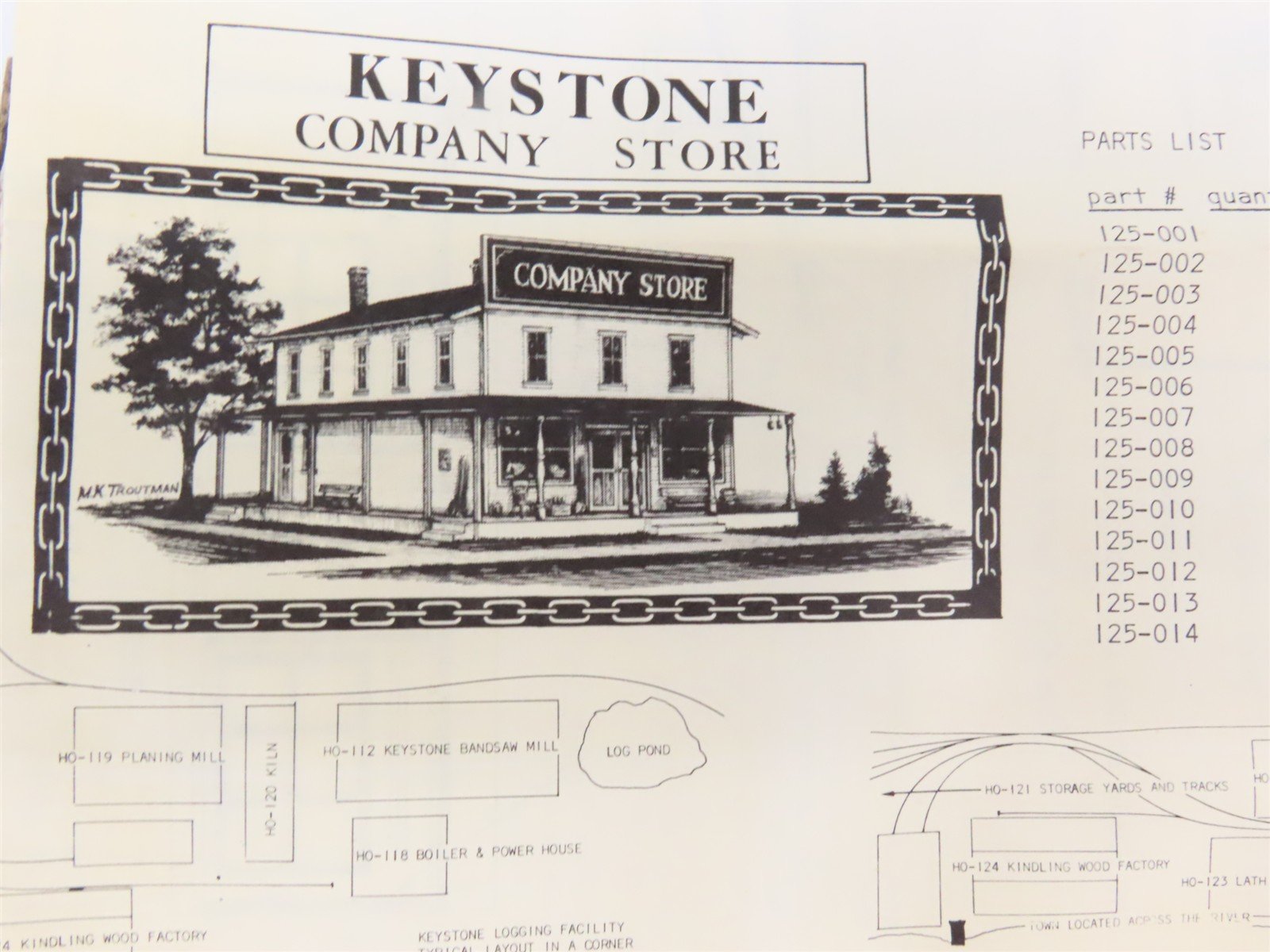 HO 1/87 Scale Keystone Craftsman Kit #HO-125 Keystone Company Store