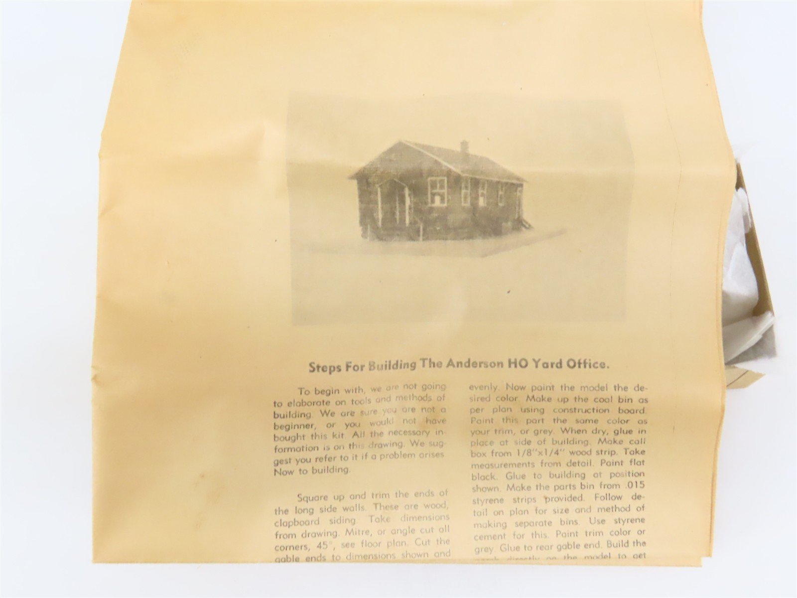 HO 1/87 Scale Suncoast Arvid L. Anderson Craftsman Kit #3040 Yard Office