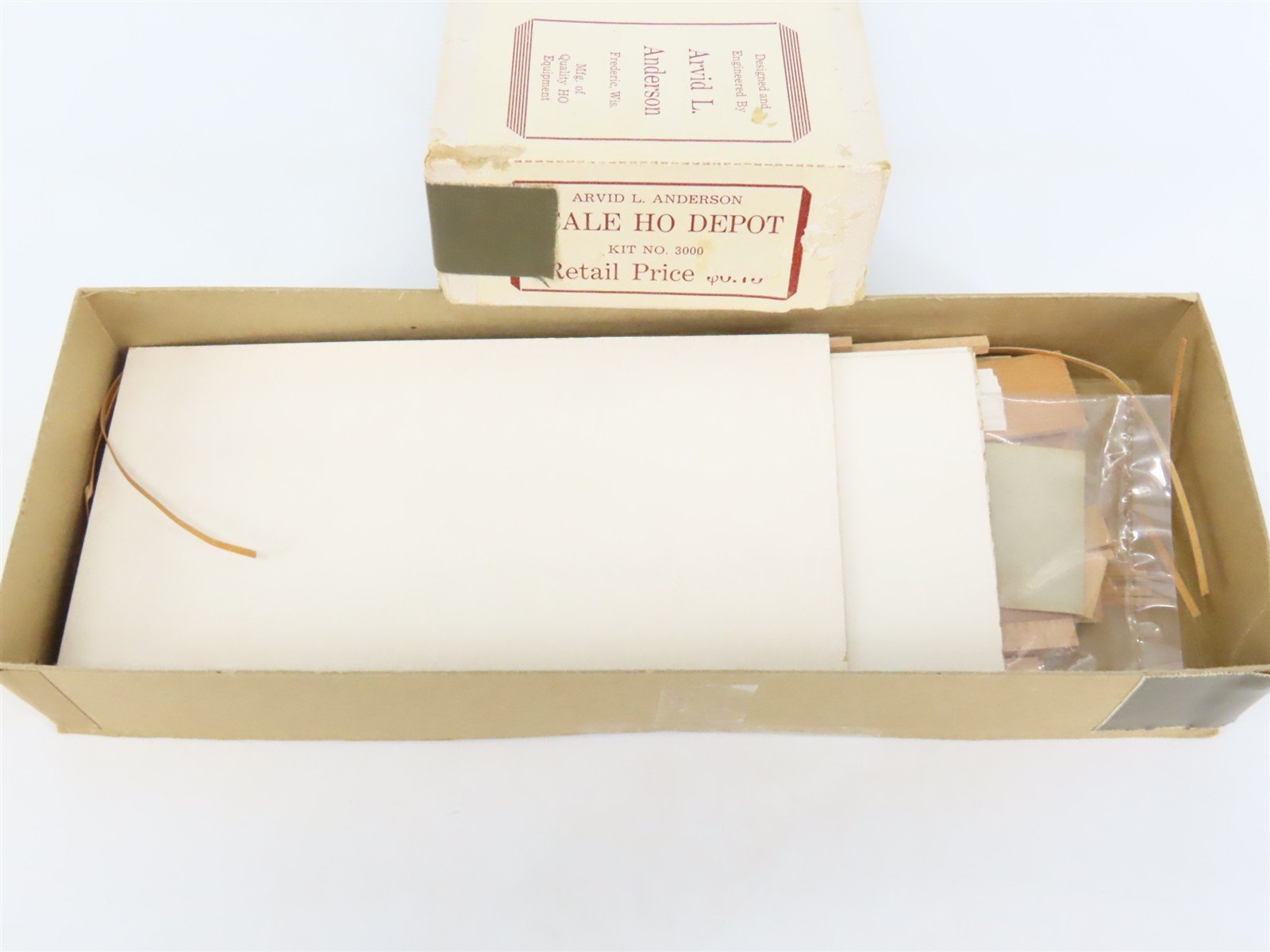HO 1/87 Scale Arvid L. Anderson Craftsman Kit #3000 Depot