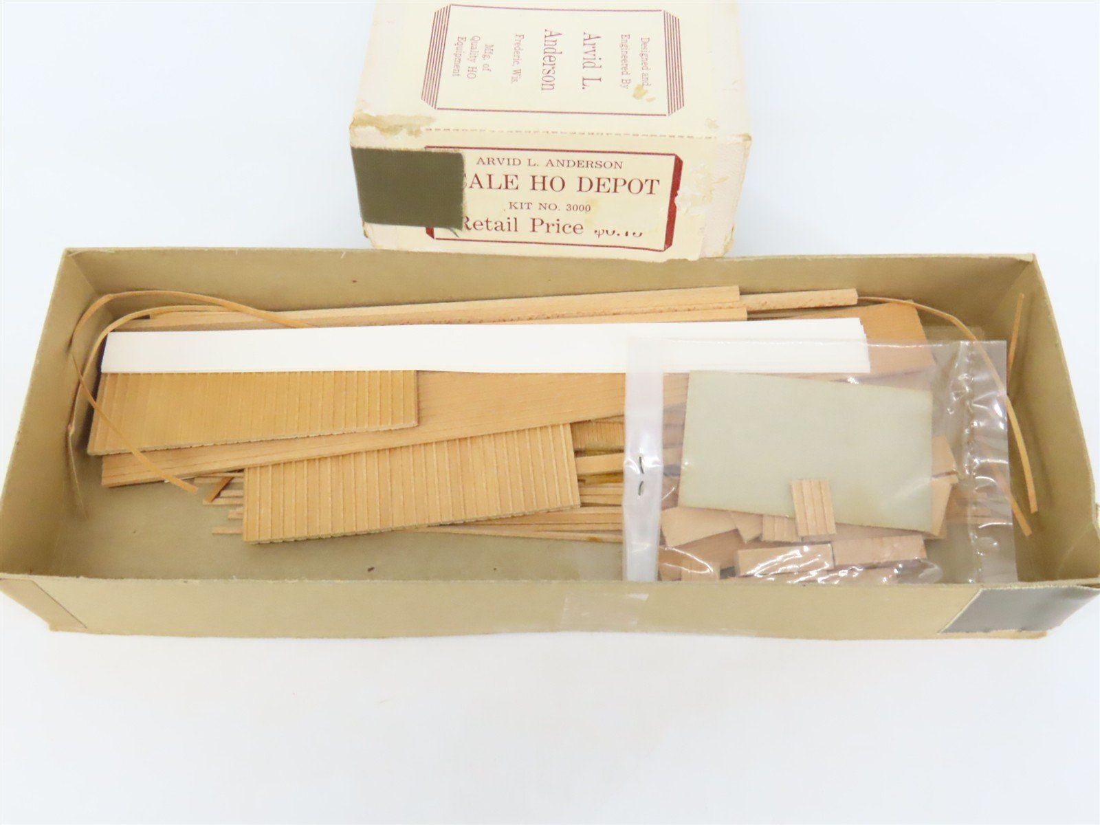 HO 1/87 Scale Arvid L. Anderson Craftsman Kit #3000 Depot