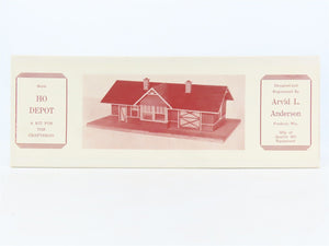 HO 1/87 Scale Arvid L. Anderson Craftsman Kit #3000 Depot