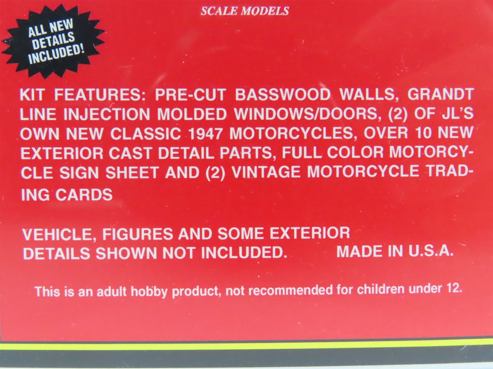 HO JL Innovative Design Craftsman Kit #141 Labosky's Motorcycle Repair - SEALED