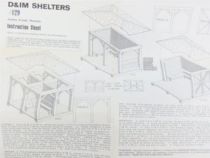 HO 1/87 Scale Timberline Models Craftsman Kit #129 D&IM Shelters