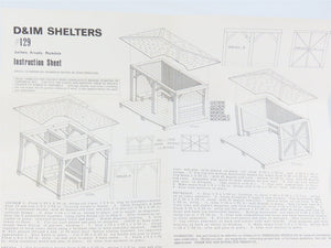 HO 1/87 Scale Timberline Models Craftsman Kit #129 D&IM Shelters