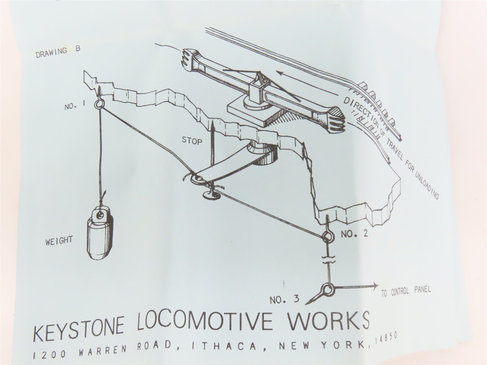 HO 1/87 Scale Keystone Locomotive Works Kit #102 Working Jill-Poke Log Unloader