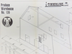 HO 1/87 Scale Timberline Models Craftsman Kit #139 Produce Warehouse