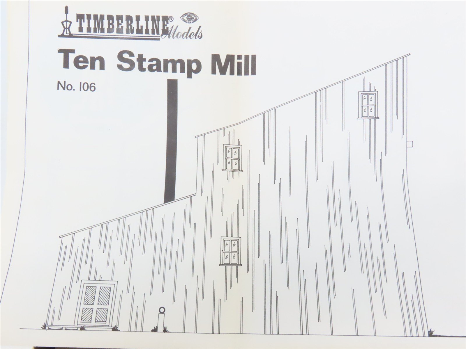 HO 1/87 Scale Timberline Models Craftsman Kit #106 Ten Stamp Mill