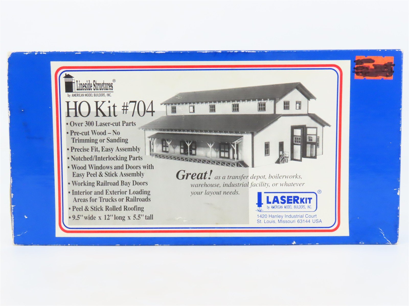HO Scale American Model Builders LaserKit #704 Lineside Transfer Depot/Warehouse