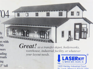 HO Scale American Model Builders LaserKit #704 Lineside Transfer Depot/Warehouse