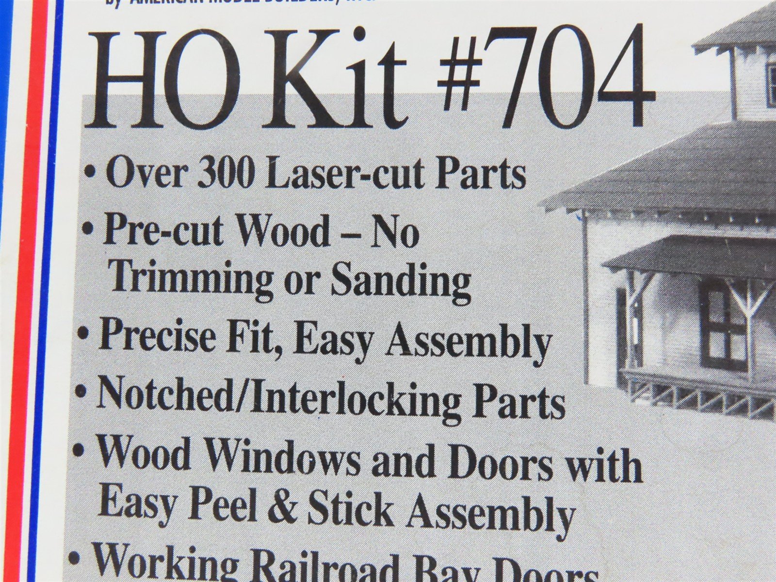 HO Scale American Model Builders LaserKit #704 Lineside Transfer Depot/Warehouse