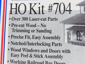 HO Scale American Model Builders LaserKit #704 Lineside Transfer Depot/Warehouse