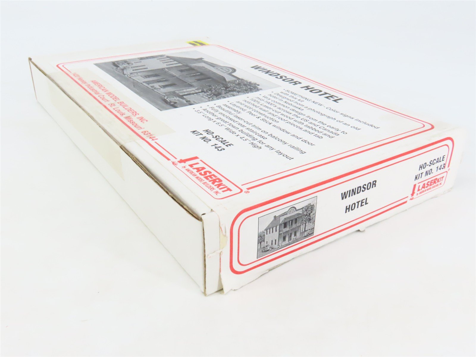 HO 1/87 Scale American Model Builders LaserKit #143 Windsor Hotel - SEALED